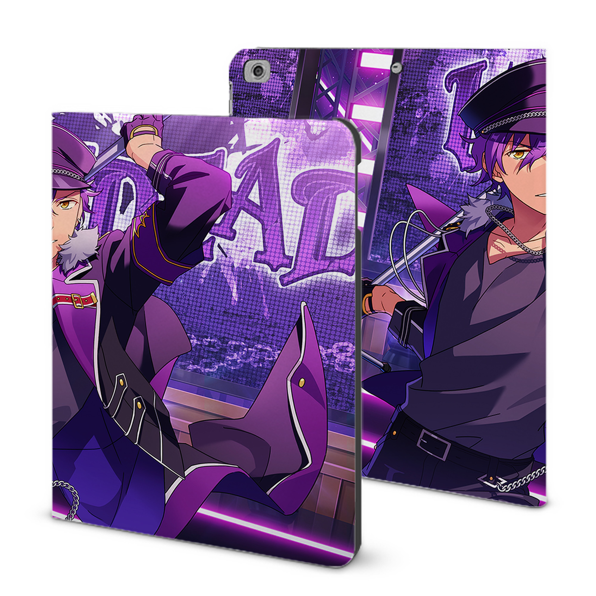（画像用） あんさんぶるスターズ! Ensemble Stars IPad ケース ブック型 PUレザー TPU 耐衝撃 軽量 薄型 ペン収納なし 全面保護 IPad 各モデル対応